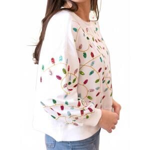 NEW MARY SQUARE millie sweatshirt in white